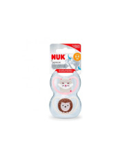 NUK CHUPETA SPACE SILICONE GATINHO/LEÃO  0-6M 2 UNI