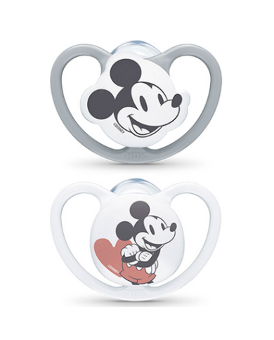 NUK CHUPETE SPACE SILICONA MICKEY 18-36M 2 UD.