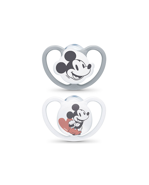 NUK CHUPETA SPACE SILICONE MICKEY  6-18M 2 UNI