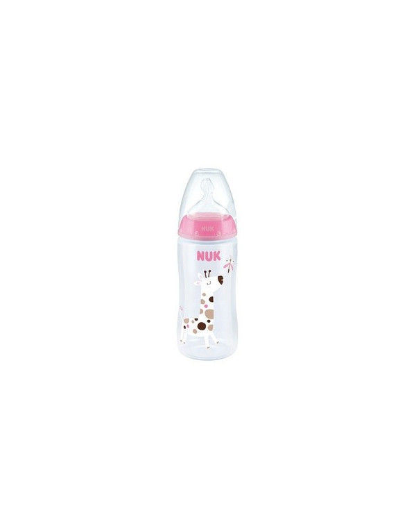 NUK BIBERÓN FIRST CHOICE INDICADOR DE TEMPERATURA ROSA 6-18M 300 ML