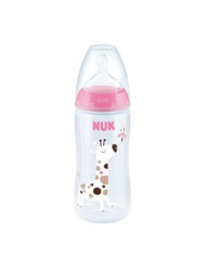 NUK BIBERÓN FIRST CHOICE INDICADOR DE TEMPERATURA ROSA 6-18M 300 ML