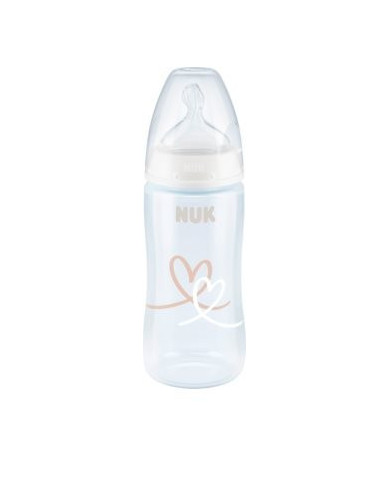 NUK  FIRST CHOICE  BIBERÃO CONTROLO TEMPERATURA  BRANCO 6-18M 300 ML