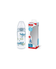 NUK BIBERÓN FIRST CHOICE INDICADOR DE TEMPERATURA AZUL 6-18M 300 ML