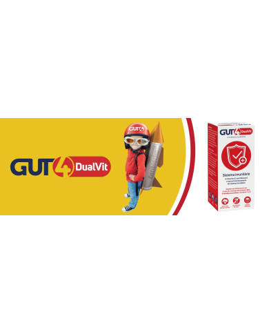 GUT4 DUAL-VIT SAQ PO MORANGO X 14 SAQUETAS