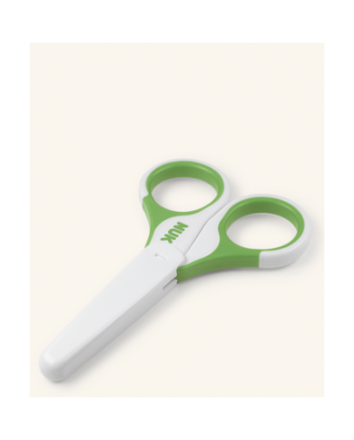 NUK TESOURA PARA BEBÉ COM PROTEÇÃO VERDE 1 UNID