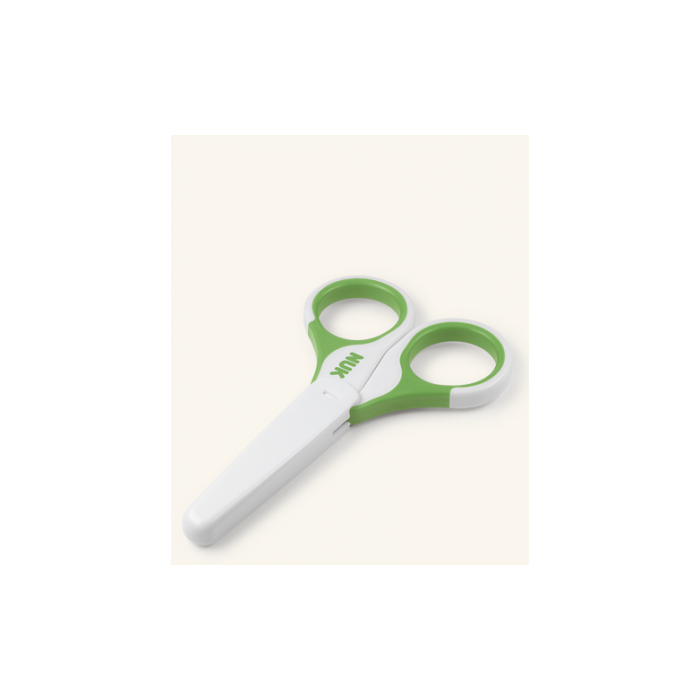 NUK TIJERAS BEBÉ CON PROTECCIÓN VERDE 1 UD
