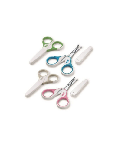 NUK TIJERAS BEBÉ CON PROTECCIÓN ROSA 1UD