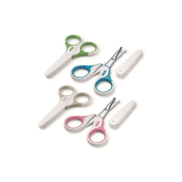 NUK TESOURA PARA BEBÉ COM PROTEÇÃO ROSA 1UNID