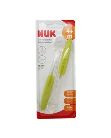 NUK COLHER SOFT FEEDING SPOON +4M VERDE 2UN