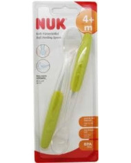 NUK CUCHARA ALIMENTACION SUAVE +4M VERDE 2UN