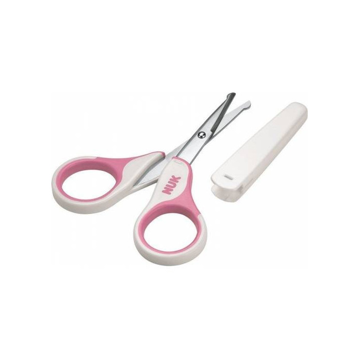 NUK TESOURA PARA BEBÉ COM PROTEÇÃO ROSA 1UNID