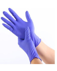 LUVAS NITRILO AZUL/VIOLETA TAM S RUBBERGOLD 100UNID