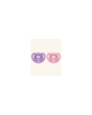NUK CHUPETA SENSITIVE SILICONE ROXO/ROSA 6-18M 2UN