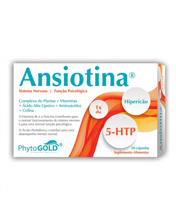ANSIOTINA SISTEMA NERVOSO 5 HTP 30 - LEVE 3 PAGUE 2- PHYTOGOLD