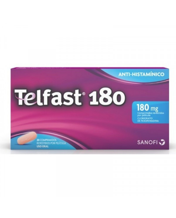 TELFAST 180 MG 20 COMPRIMIDOS RECUBIERTOS CON PELÍCULA