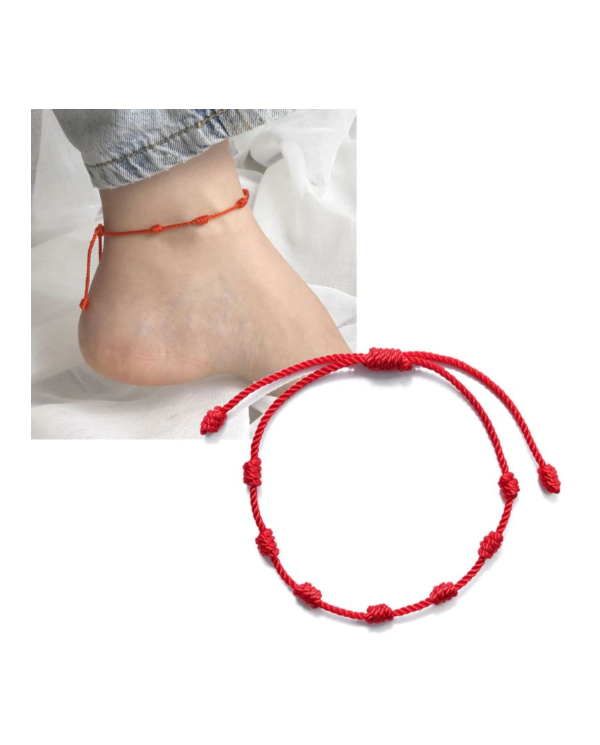 Pulseira dos 7 nós Vermelha - 1 Unid