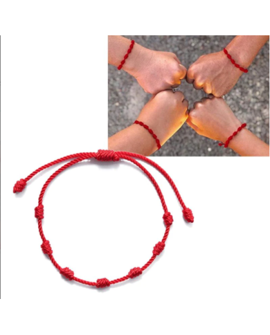 Pulseira dos 7 nós Vermelha - 1 Unid