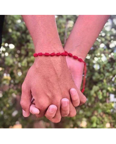 Pulsera roja de 7 nudos - 1 Unid