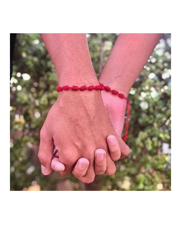Pulsera roja de 7 nudos - 1 Unid