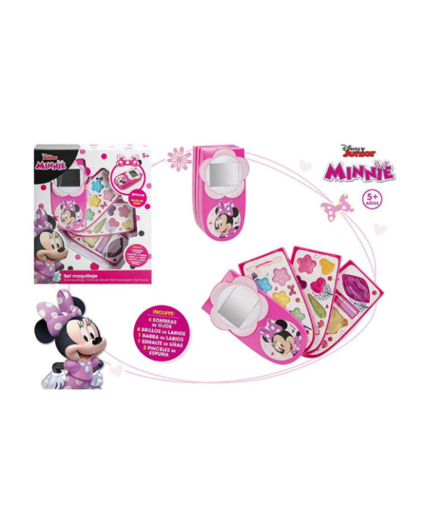 SET DE MAQUILLAJE DE MINNIE MOUSE DE DISNEY JUNIOR PARA MAYORES DE 5 AÑOS de 5 años