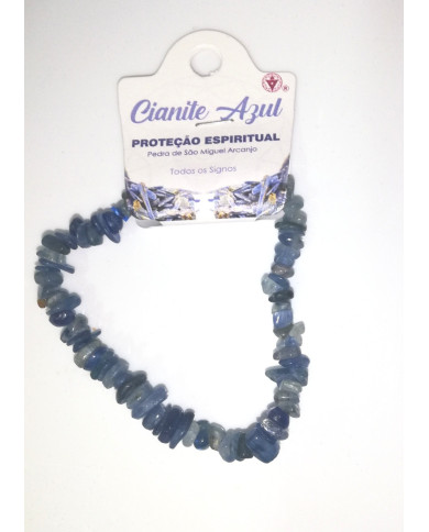 PULSERA CON CHIPS  - CIANITA AZUL 1 UNIDAD