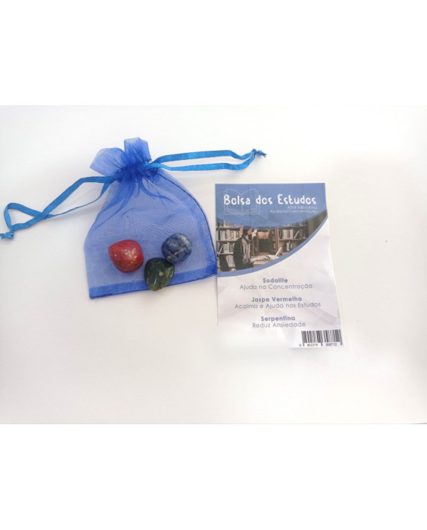 BOLSA DOS ESTUDOS COM 3 CRISTAIS
