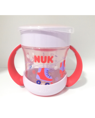 NUK Mini Magic Evolution Cup com Tampa Rosa 6m+ 160ml