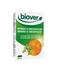 MEMÓRIA E CONCENTRAÇÃO 45 CAPS BIOVER