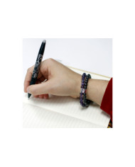 Pulseira Magnética com Pedras Preciosas - Ametista 1un