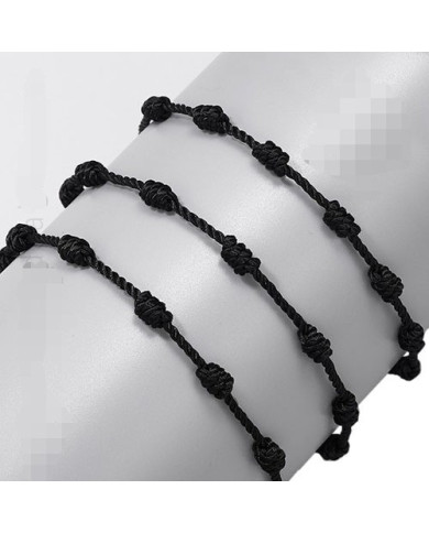 Pulseira dos 7 Nós - Preta 1unid