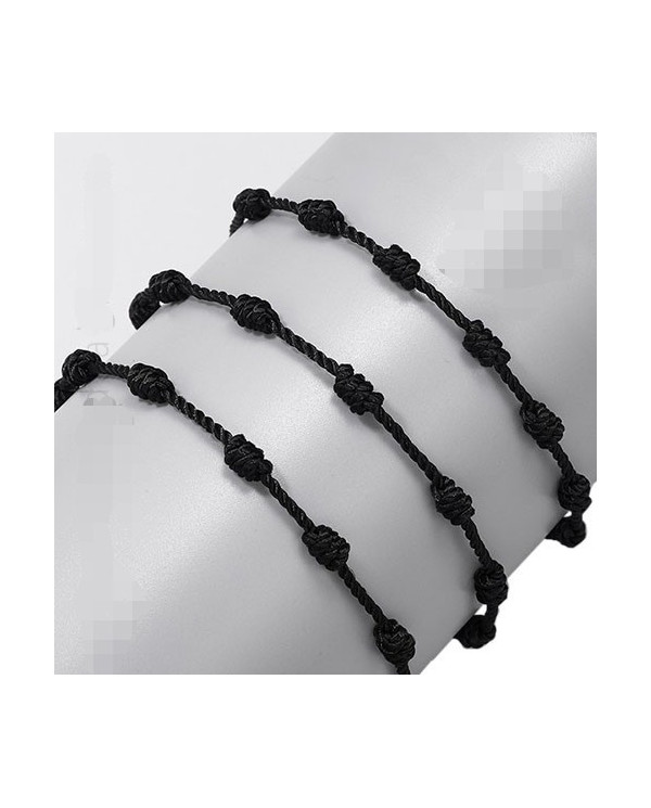 Pulseira dos 7 Nós - Preta 1unid