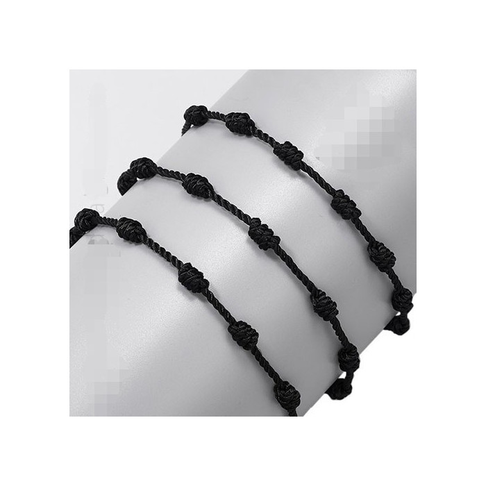 Pulseira dos 7 Nós - Preta 1unid