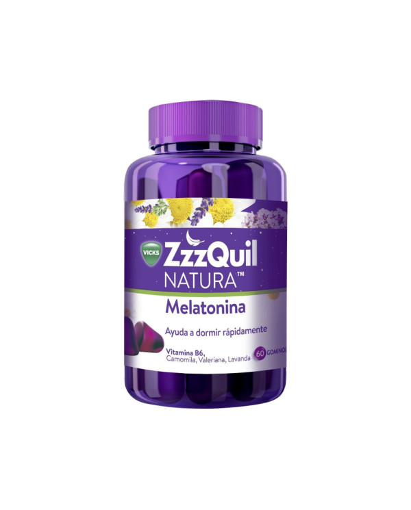 VICKS ZzzQUIL NATURA MELATONINA 60 GOMAS