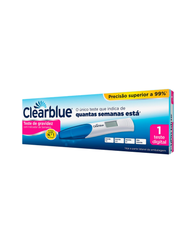 CLEARBLUE TESTE GRAVIDEZ COM INDICADOR DE SEMANAS x 1 unidade