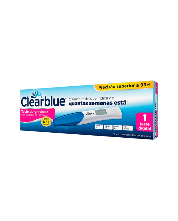 CLEARBLUE TESTE GRAVIDEZ COM INDICADOR DE SEMANAS x 1 unidade