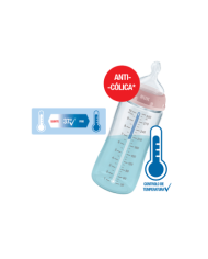 NUK CHOICE BIBERÓN SILICONA INDICADOR TEMPERATURA 0-6M 300 ML