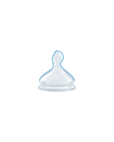 NUK BIBERÃO CHOICE SILICONE INDICAÇÃO TEMPERATURA  0-6M 300 ML