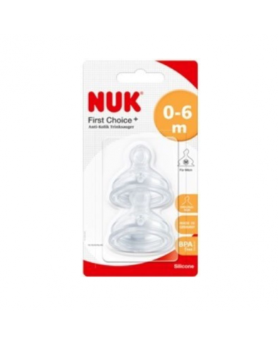 NUK TETINA ANTICÓLICOS PRIMERA ELECCIÓN TALLA M 0-6M - 2UN.