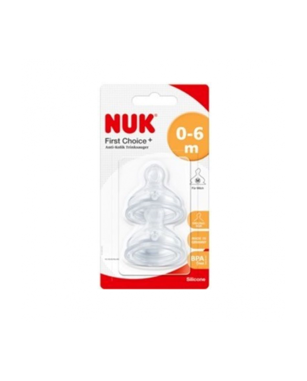 NUK TETINA ANTICÓLICOS PRIMERA ELECCIÓN TALLA M 0-6M - 2UN.