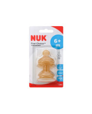 NUK TETINA FIRST CHOICE ANTI-CÓLICAS TAMANHO L LATEX +6M - 2UN.