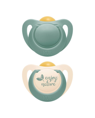 Nuk for nature Chupeta de Latex Verde 18-36M 2unidades
