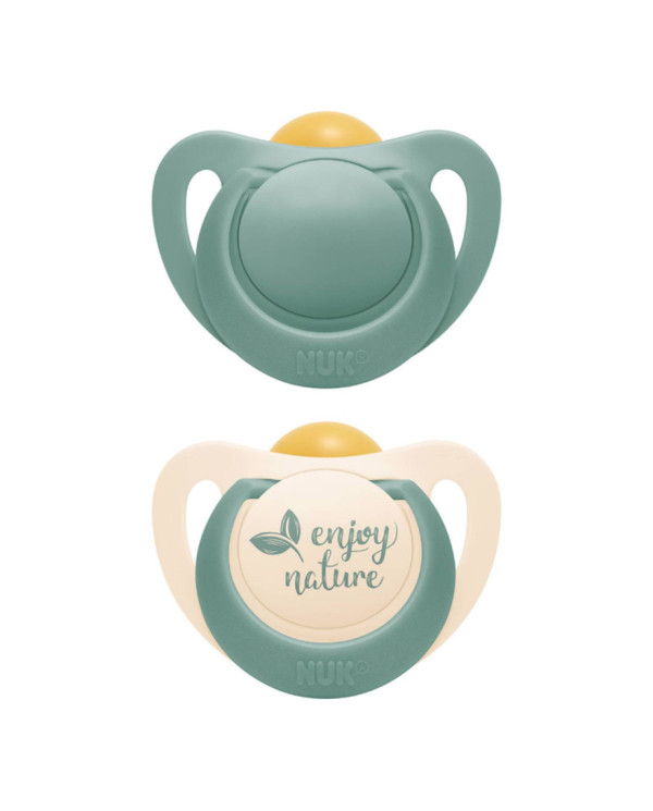 Nuk for nature Chupeta de Latex Verde 18-36M 2unidades