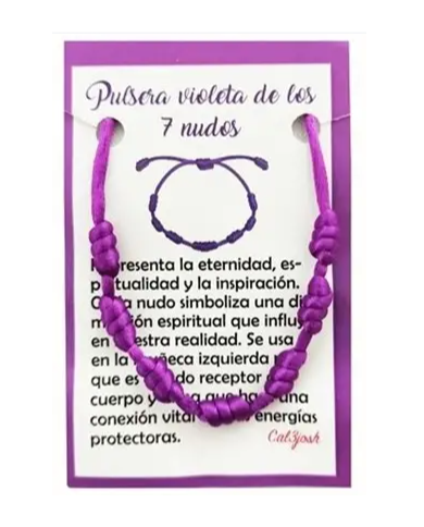Pulseira dos 7 Nós - LILAS 1unid