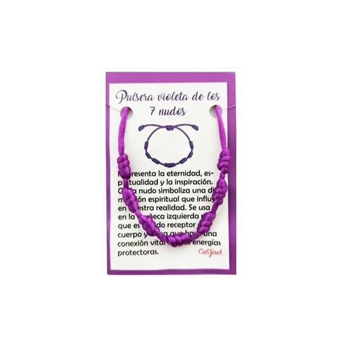 Pulseira dos 7 Nós - LILAS 1unid