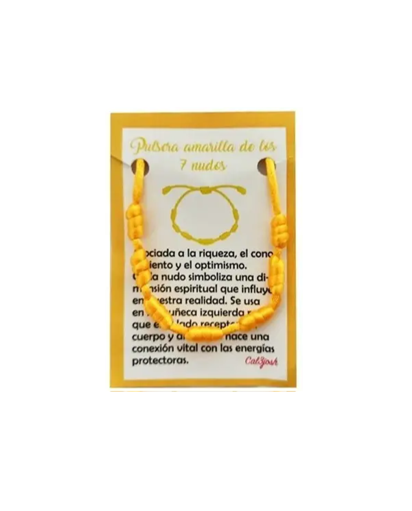 Pulseira dos 7 Nós - AMARELA 1unid