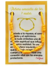 Pulseira dos 7 Nós - AMARELA 1unid