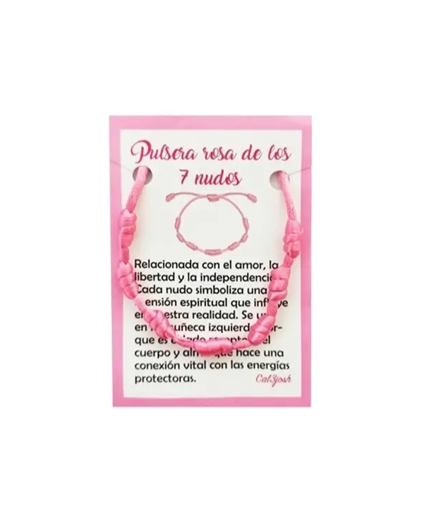 Pulseira dos 7 Nós - ROSA 1unid