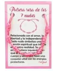 Pulseira dos 7 Nós - ROSA 1unid