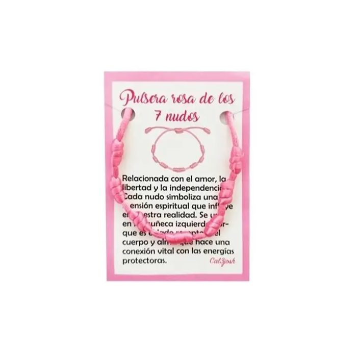 Pulseira dos 7 Nós - ROSA 1unid