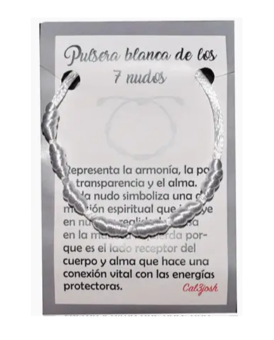 Pulseira dos 7 Nós - BRANCA 1unid